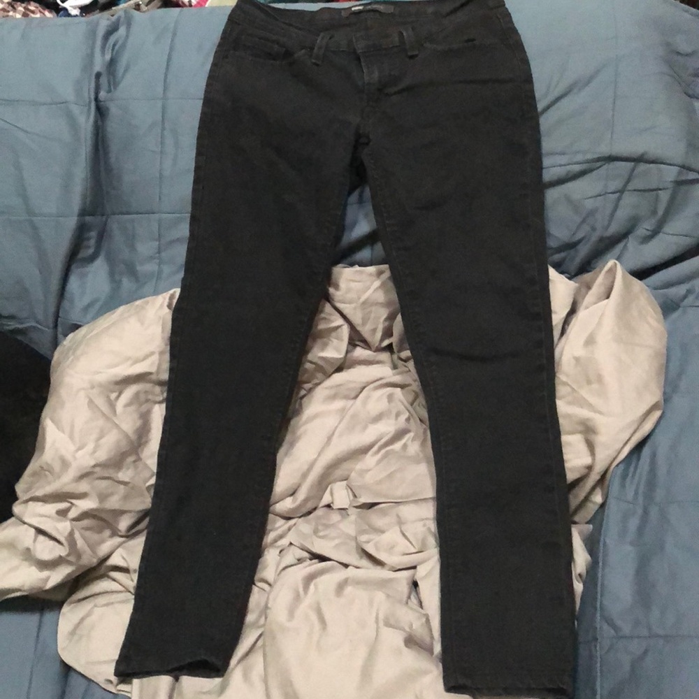 Black Levis 524 Skinny Jeans